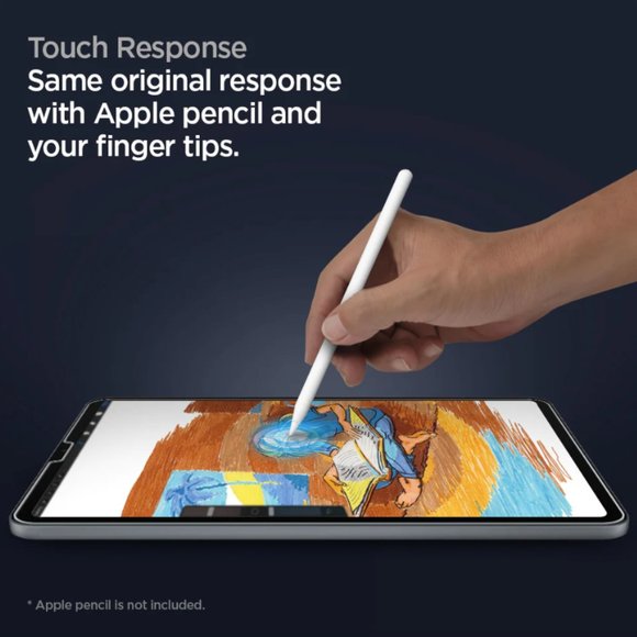 Spigen EZ Fit Screen Protector iPad Pro 12.9" GLAS.tR NEW IN BOX! - Picture 5 of 15